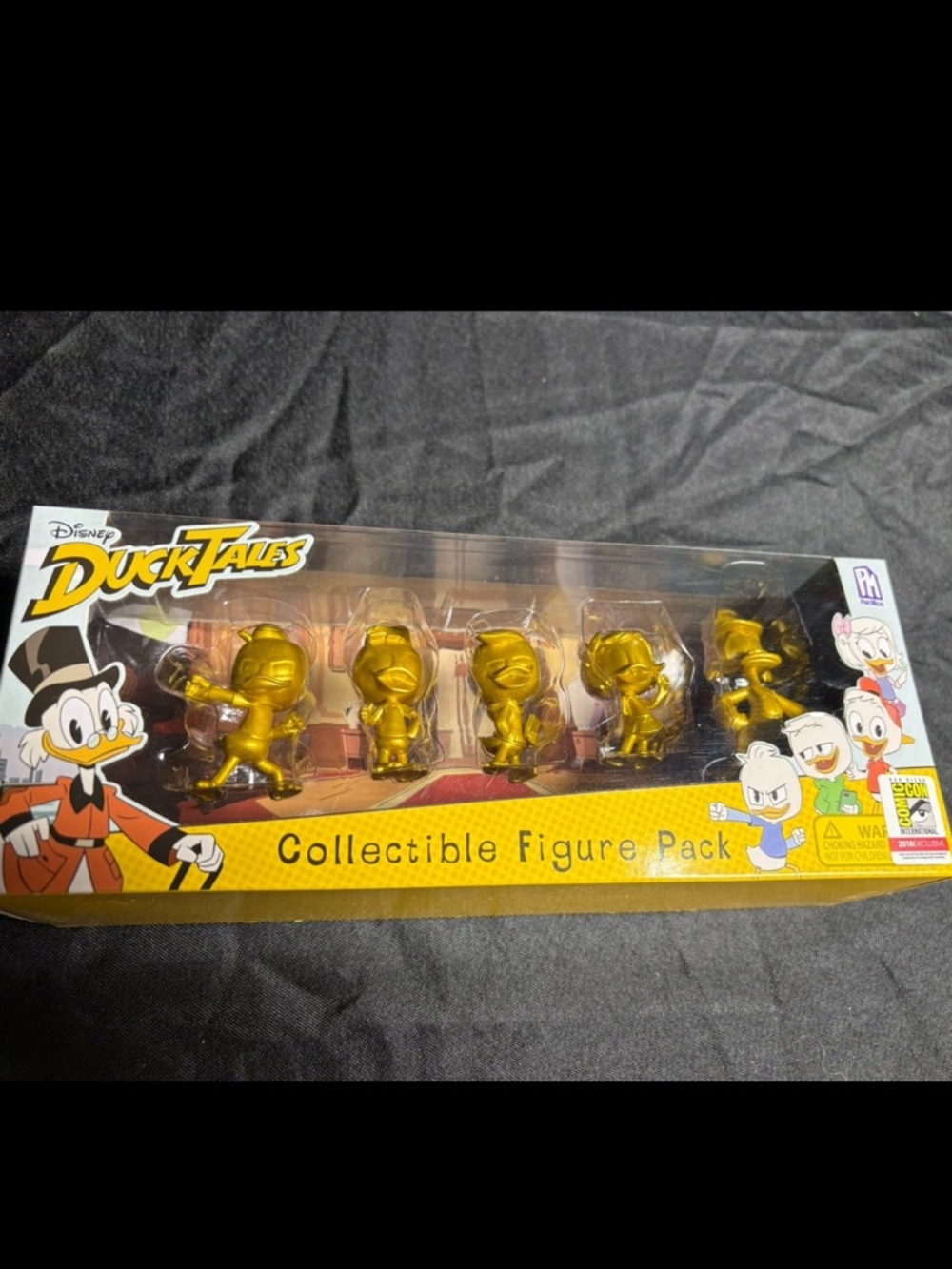Disney Duck Tales Gold Collectible Figure 5 Pack San Diego Comic Con Exclusive